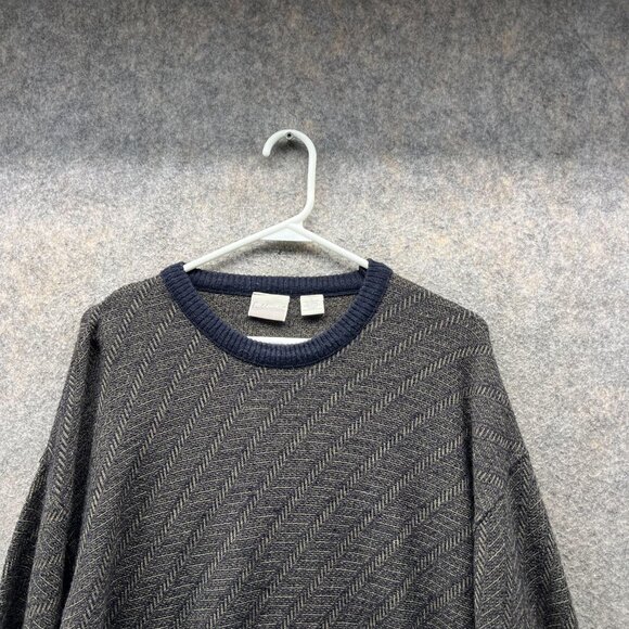 Field Masters Sweater Men Large Vintage Italy Blue Crewneck Pullover Acrylic - Picture 2 of 11